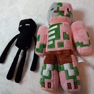 Minecraft Toys Minecraft Zombie Pigman And Enderman Plush Poshmark